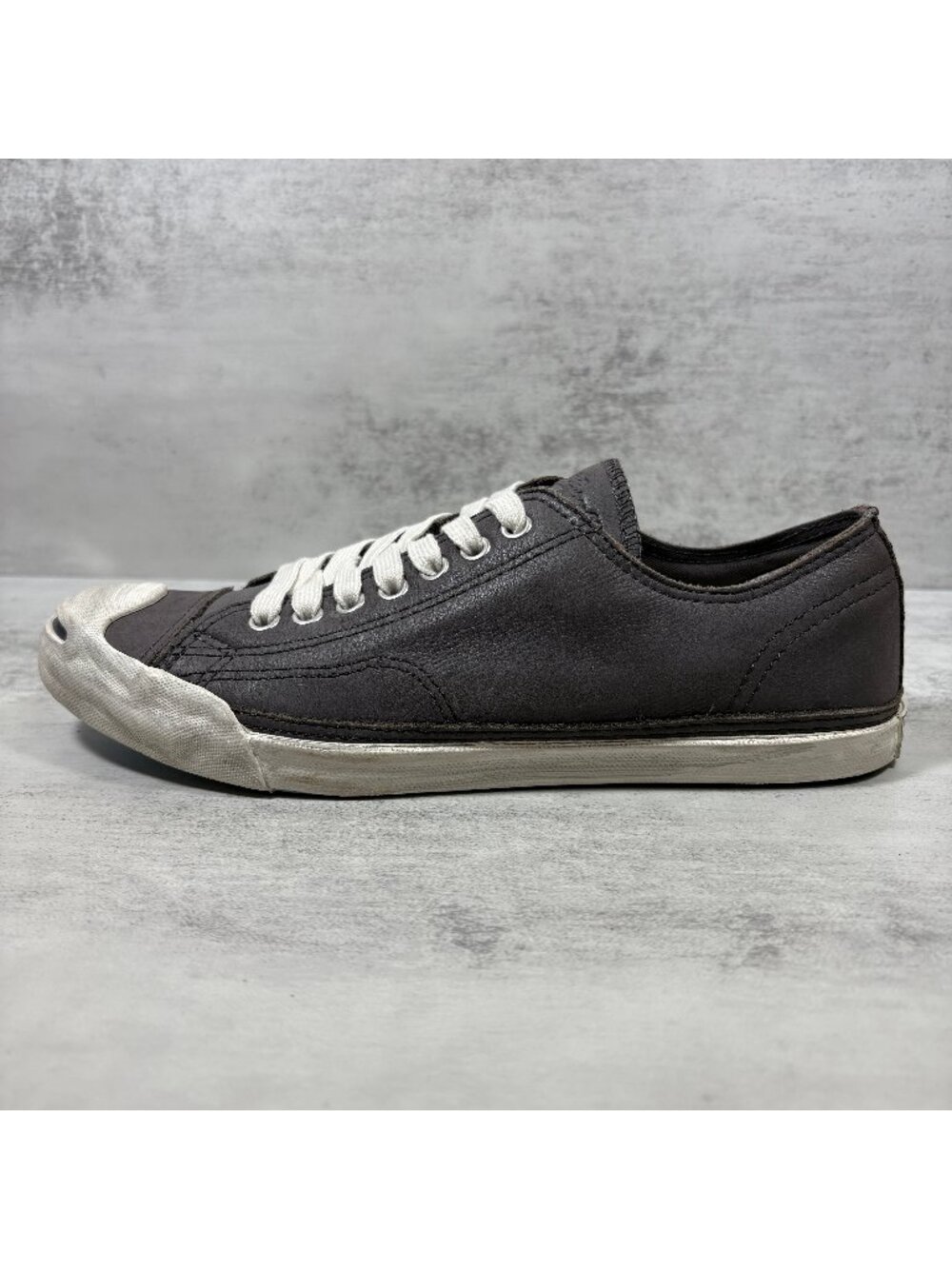 Converse Jack Purcell Leather Distressed Sneakers - Men's Size 7.5 / Women's 9.5